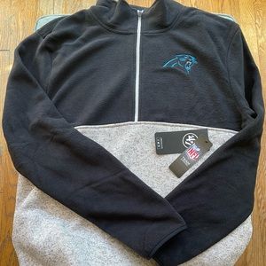 Carolina panthers quarter zip new with tags